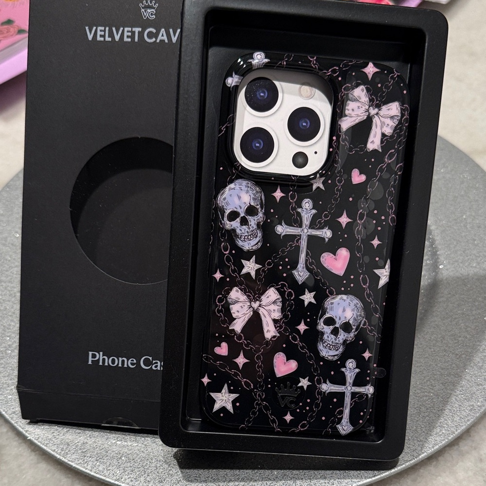 Velvet Caviar iPhone 16 Pro Skull Phone Case